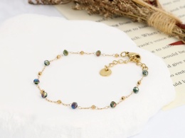 Bransoletka Balance – Kamień Księżycowy Zielony