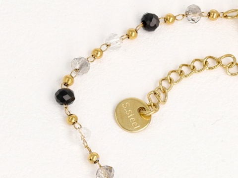 Bransoletka Balance – Onyx • Kryształ Górski