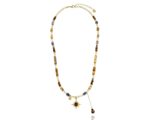Naszyjnik Balance – Jaspis • Kalahari • Sodalit