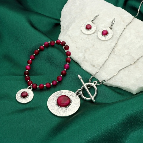 Naszyjnik TIGER EYE N98225b