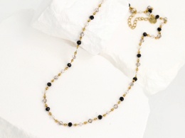 Naszyjnik Balance – Onyks • Kryształ Górski