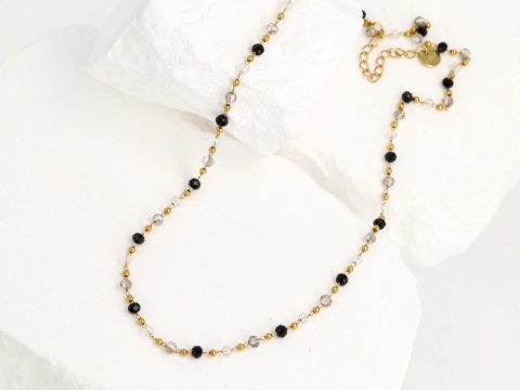 Naszyjnik Balance – Onyks • Kryształ Górski