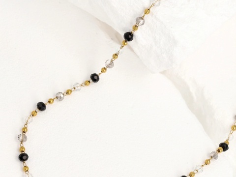 Naszyjnik Balance – Onyks • Kryształ Górski